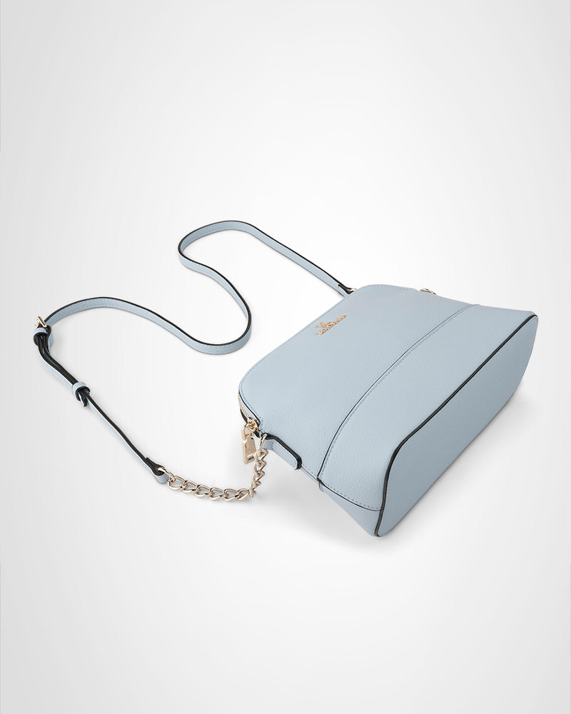 Salli Curve Zip Top Crossbody Bag-PEROZ Accessories