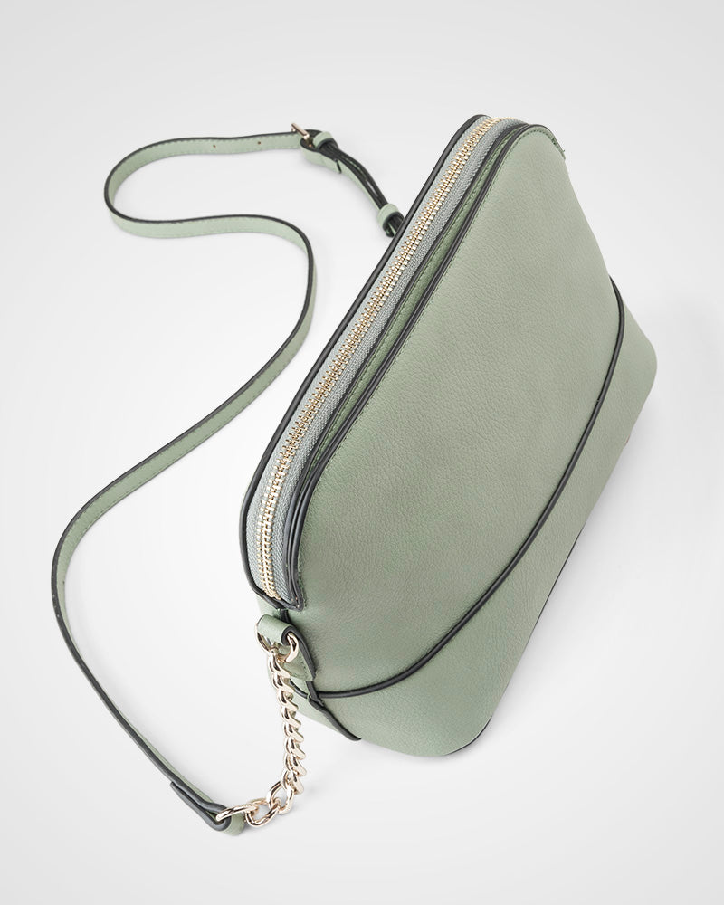 Salli Curve Zip Top Crossbody Bag-PEROZ Accessories