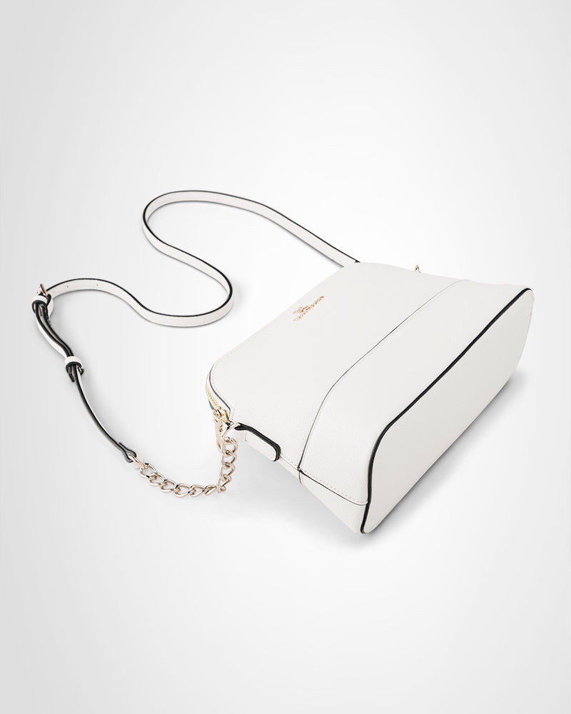 Salli Curve Zip Top Crossbody Bag-PEROZ Accessories