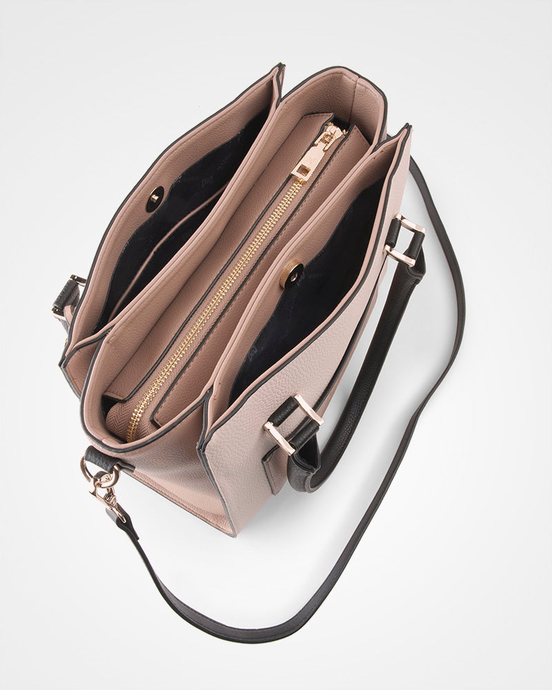 Angie Medium 3 Compartment Satchel Bag-PEROZ Accessories