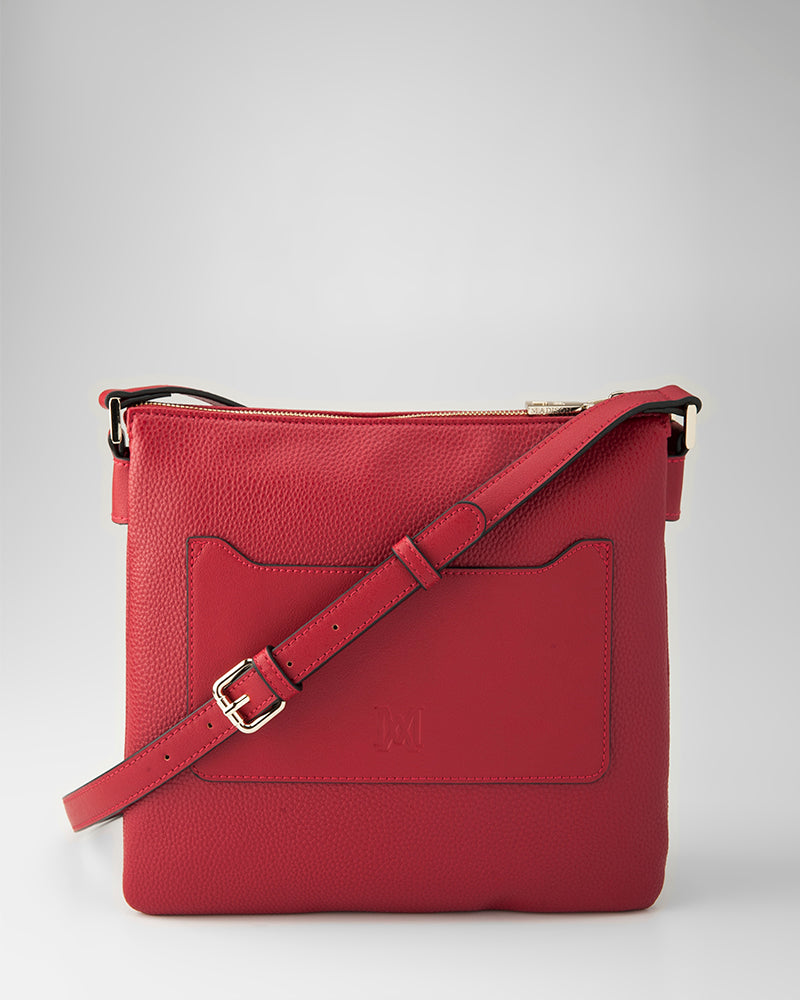 Renee Zip Top 2 Compartment Crossbody Bag-PEROZ Accessories