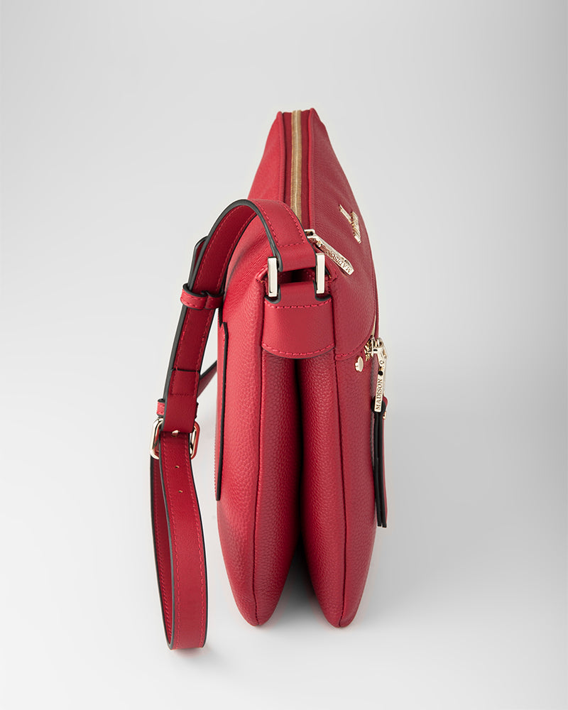 Renee Zip Top 2 Compartment Crossbody Bag-PEROZ Accessories