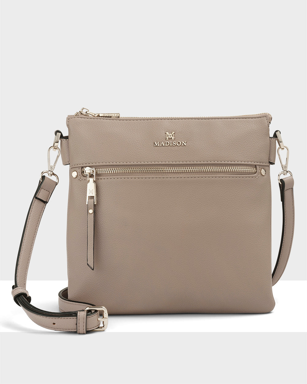 Renee Zip Top 2 Compartment Crossbody Bag-Crossbody Bags-PEROZ Accessories