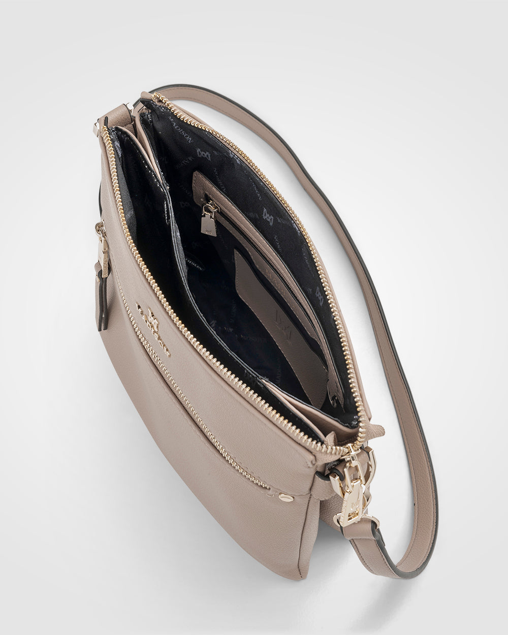 Renee Zip Top 2 Compartment Crossbody Bag-Crossbody Bags-PEROZ Accessories