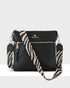 Renee Zip Top 2 Compartment Crossbody Bag + Zebra Bag Strap-Handbags-PEROZ Accessories