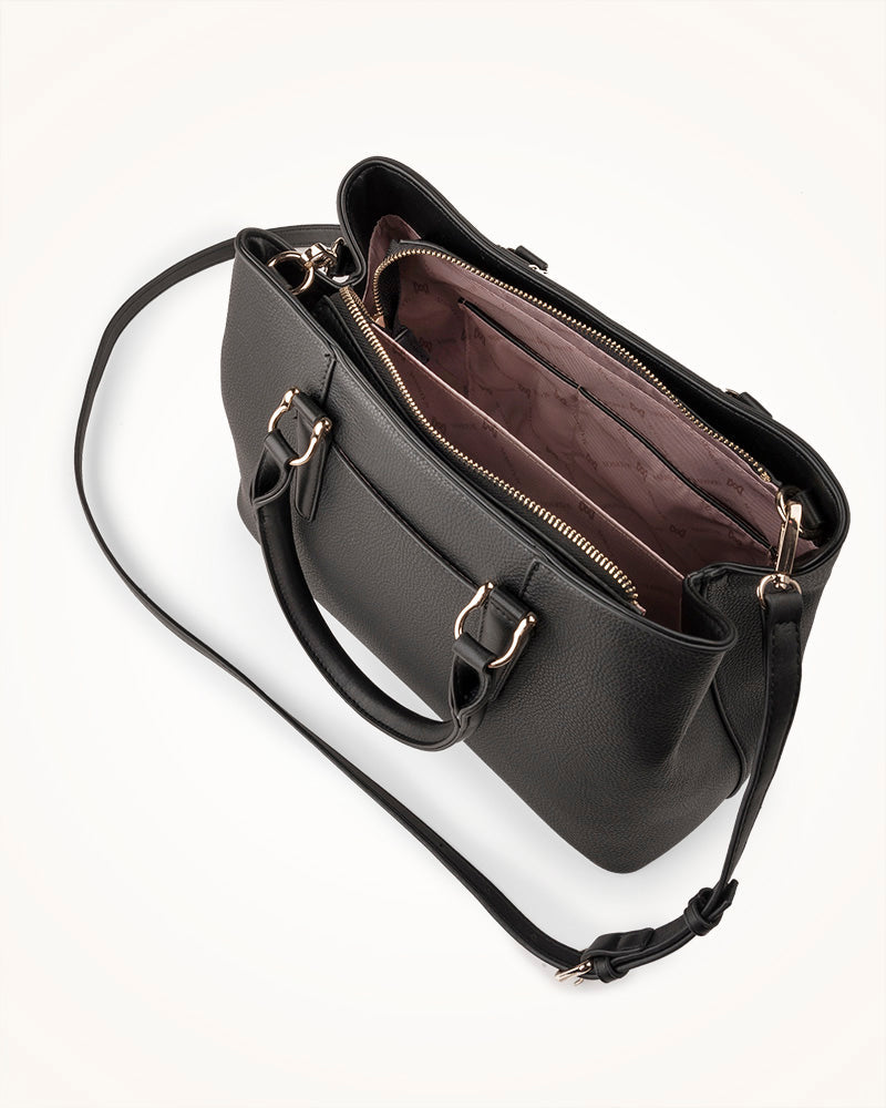 Eve Zip Top Satchel Bag-PEROZ Accessories