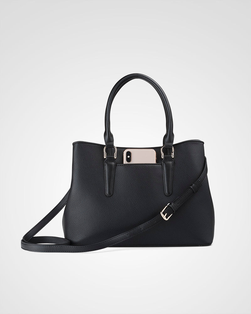 Eve Zip Top Satchel Bag-PEROZ Accessories