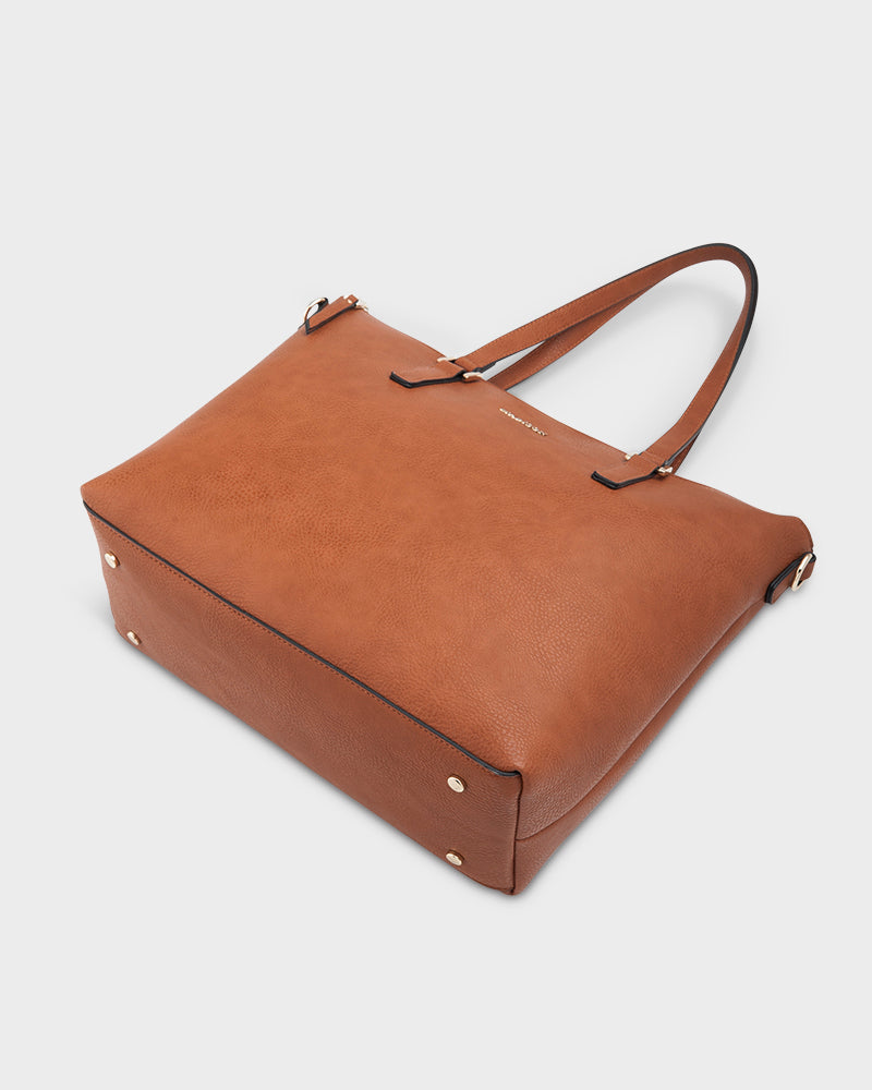 Inga Large Zip Top Tote Bag + Aztec Bag Strap-PEROZ Accessories