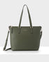 Inga Large Zip Top Tote Bag With Laptop Pocket-Handbags-PEROZ Accessories