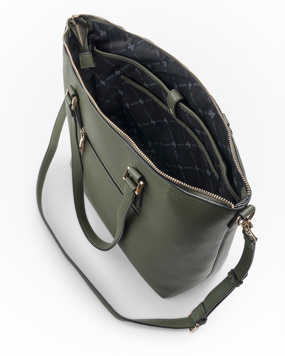 Inga Large Zip Top Tote Bag With Laptop Pocket-Handbags-PEROZ Accessories