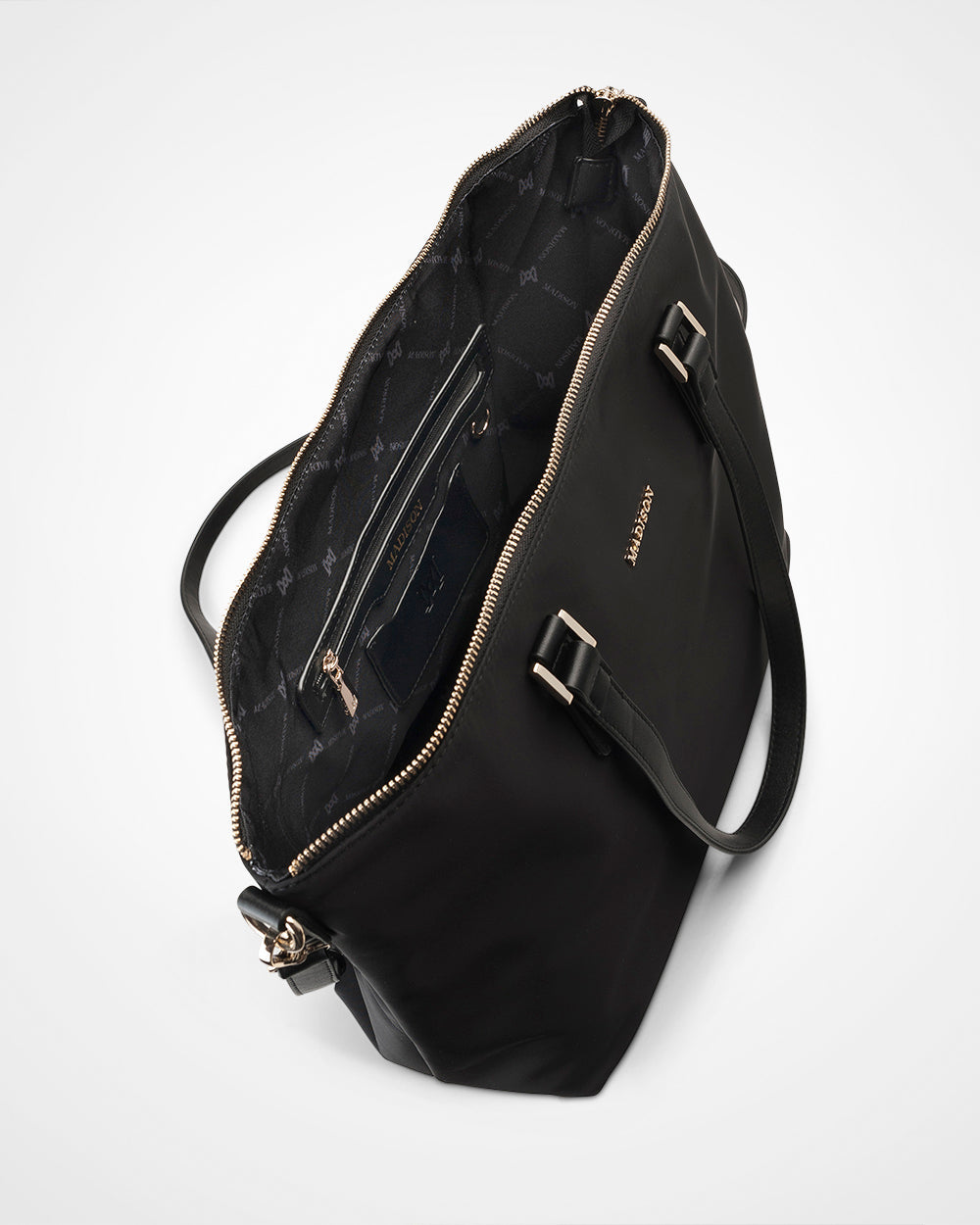 Inga Nylon Large Zip Top Tote Bag + Stripe Bag Strap-PEROZ Accessories