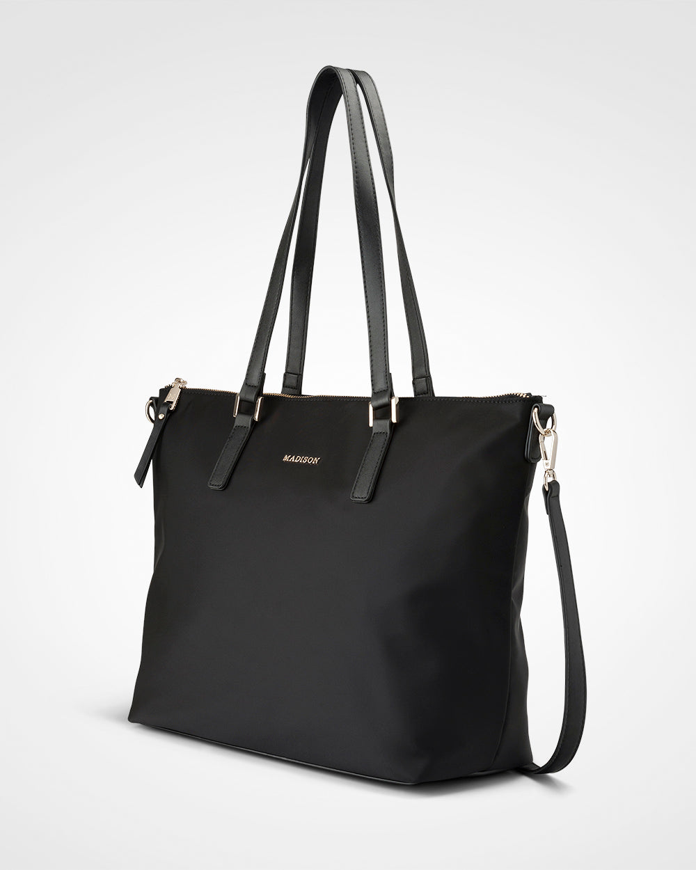 Inga Nylon Large Zip Top Tote Bag + Stripe Bag Strap-PEROZ Accessories