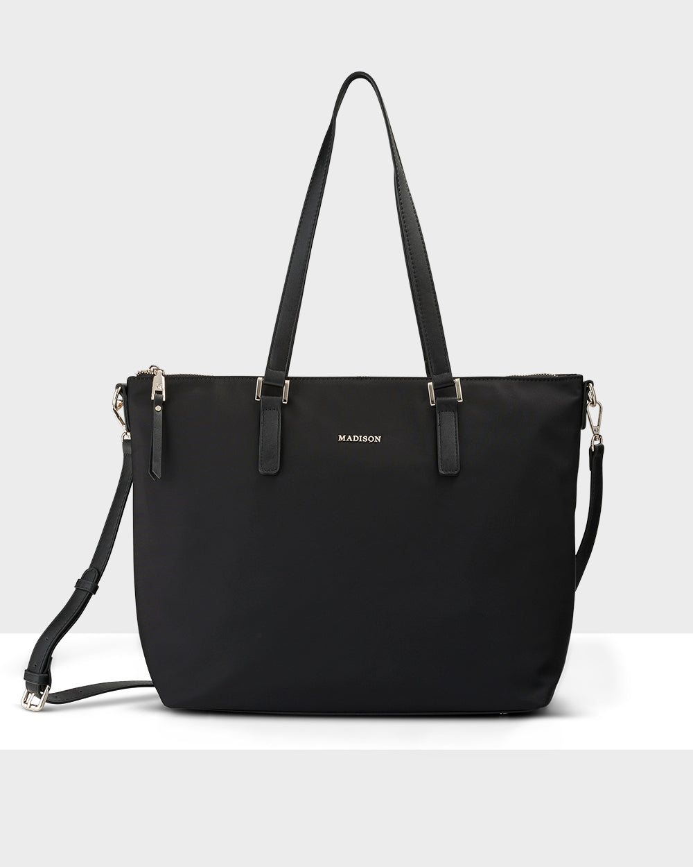 Inga Nylon Large Zip Top Tote Bag + Stripe Bag Strap-PEROZ Accessories