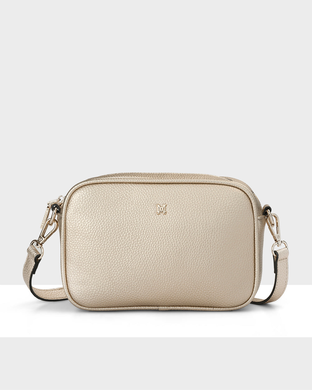 Monica Camera Crossbody Bag + Metallic Stripe Bag Strap-Handbags-PEROZ Accessories