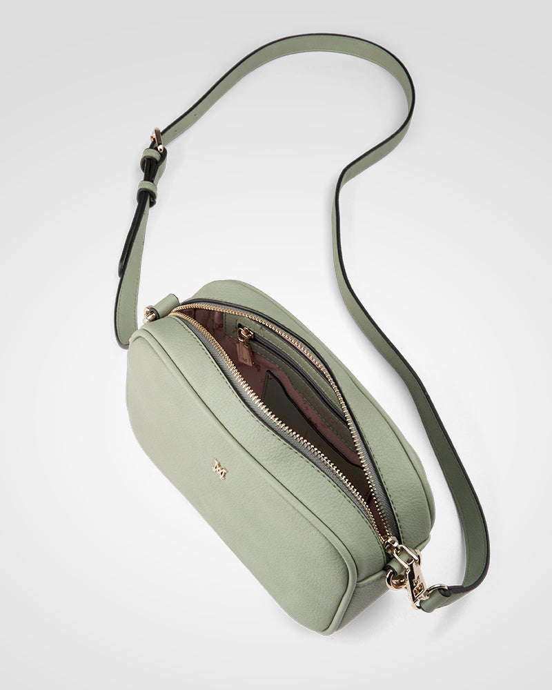 Monica Camera Crossbody Bag + Stripe Bag Strap-Handbags-PEROZ Accessories