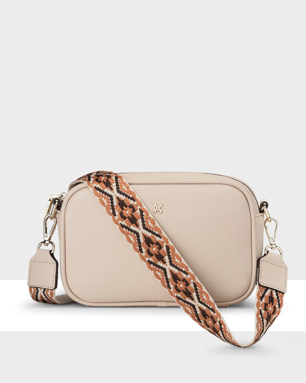 Monica Camera Crossbody Bag + Aztec Bag Strap-Handbags-PEROZ Accessories