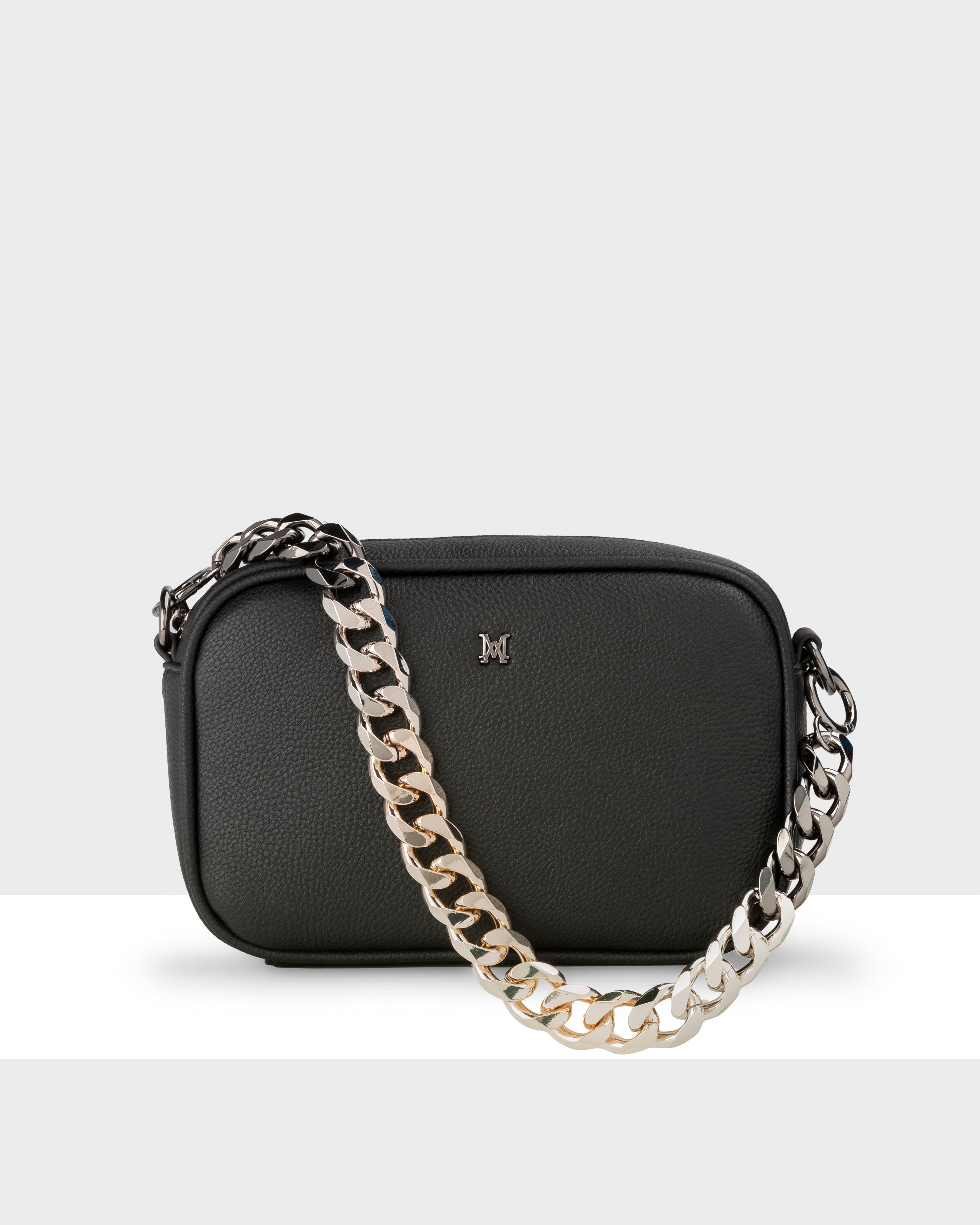 Monica Camera Crossbody Bag + Chunky Chain Strap-Handbags-PEROZ Accessories
