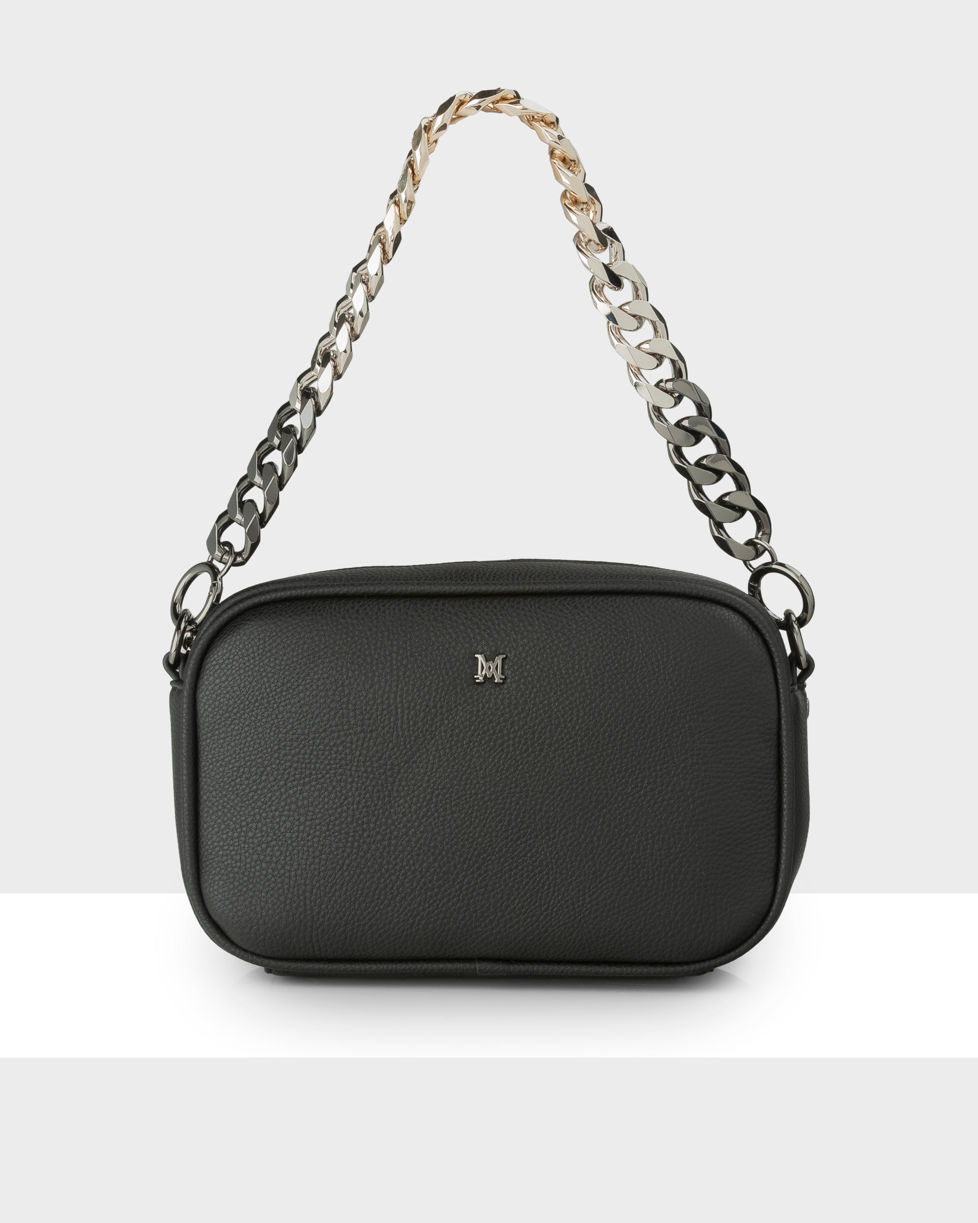 Monica Camera Crossbody Bag + Chunky Chain Strap-Handbags-PEROZ Accessories