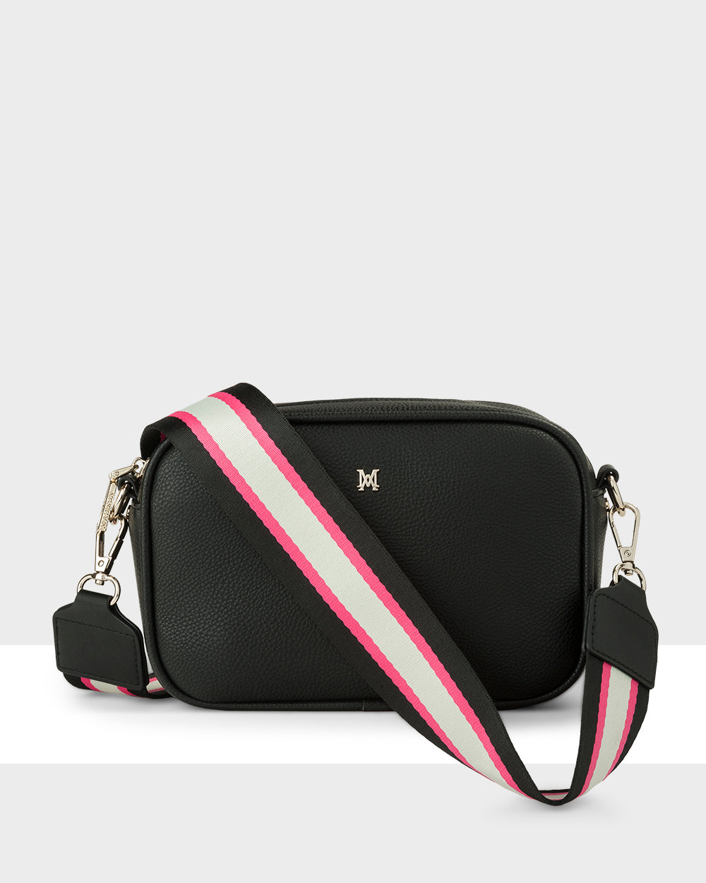 Monica Camera Crossbody Bag + Stripe Bag Strap-Handbags-PEROZ Accessories