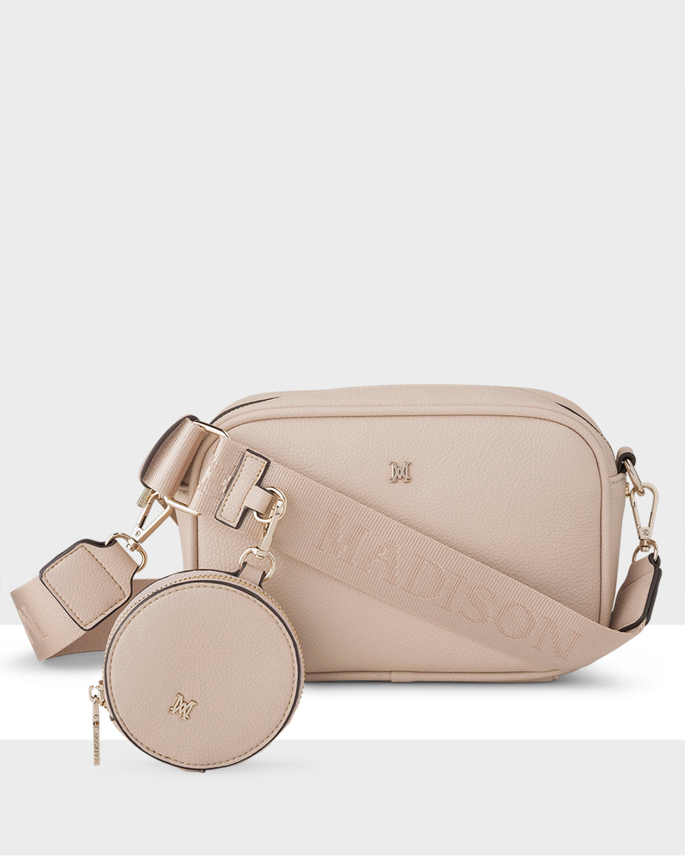Monica Nude Camera Crossbody Bag + Utility Bag Strap-Camera Bags-PEROZ Accessories