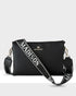 Avery 3 Compartment Crossbody Bag + Monogram Stripe Bag Strap-Handbags-PEROZ Accessories