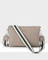 Avery 3 Compartment Crossbody Bag + Stripe Bag Strap-Handbags-PEROZ Accessories