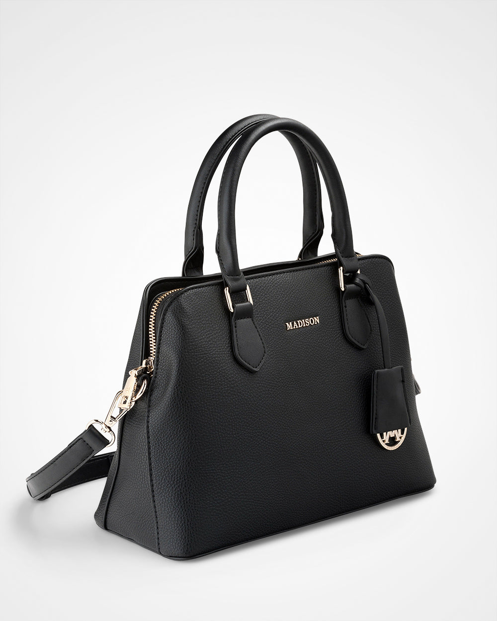 Tilli 3 Compartment Curve Top Satchel Bag + Zebra Pattern Strap-PEROZ Accessories