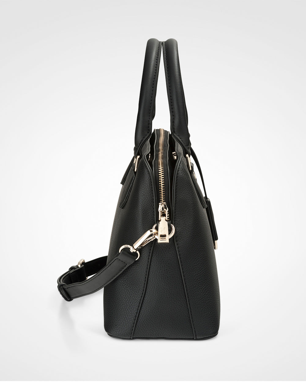 Tilli 3 Compartment Curve Top Satchel Bag + Zebra Pattern Strap-PEROZ Accessories