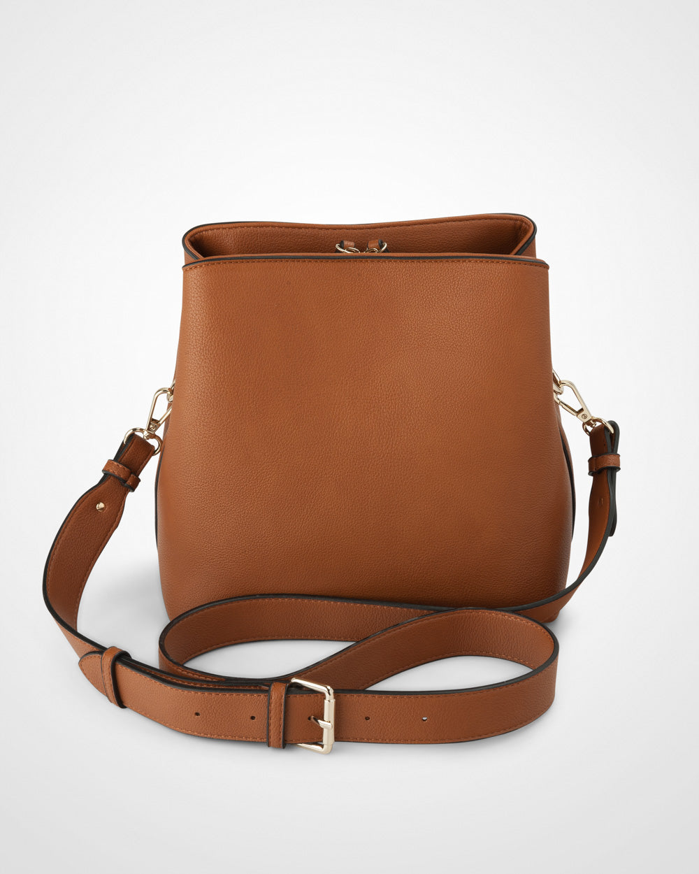 Joanie 3 Compartment Crossbody Bucket Bag + Plait Strap-PEROZ Accessories