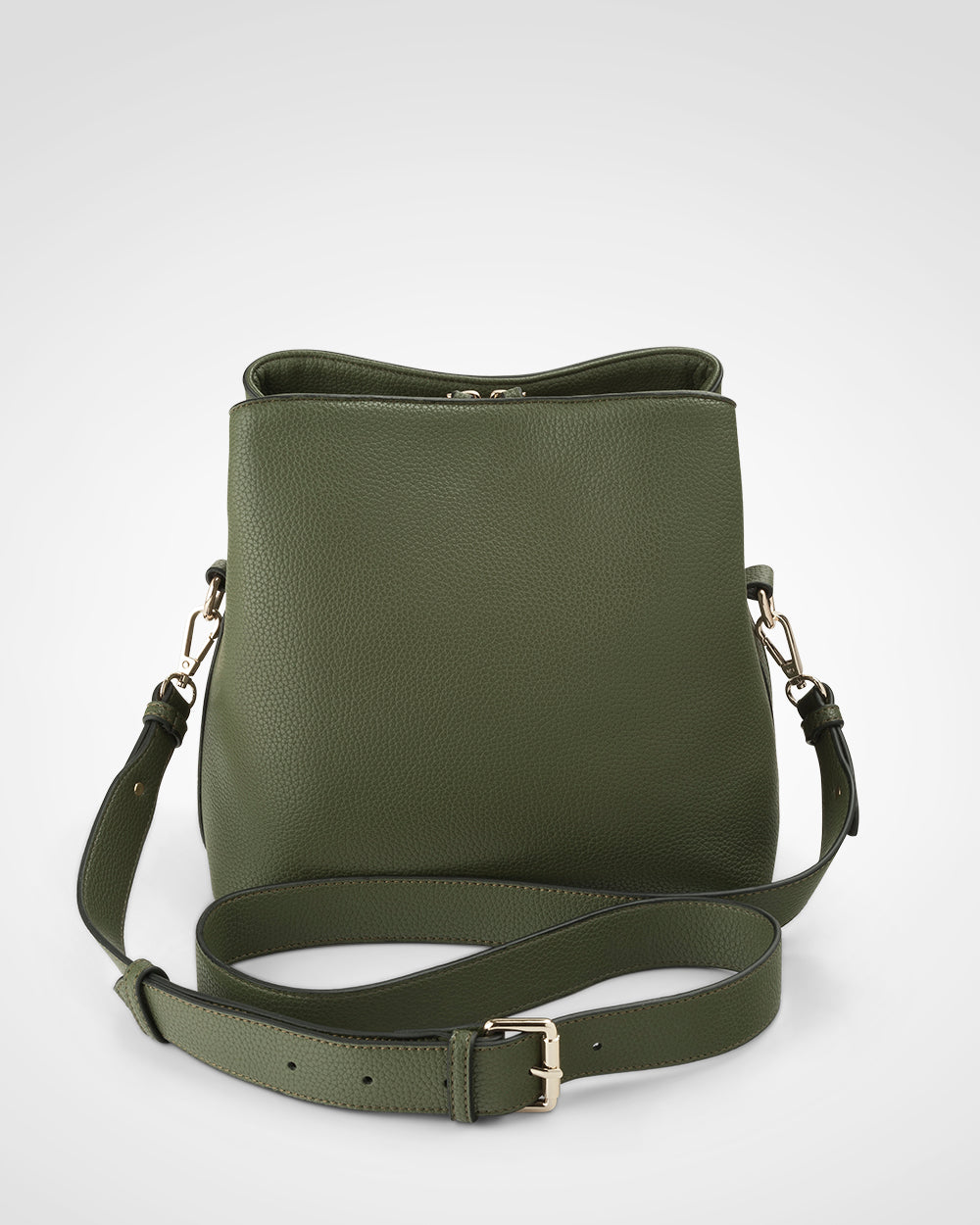 Joanie 3 Compartment Crossbody Bucket Bag-Handbags-PEROZ Accessories