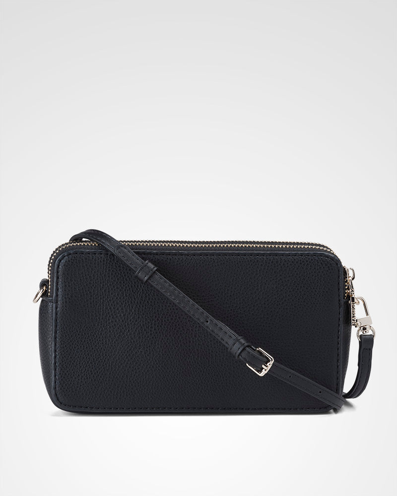 Zoe Slim Double Zip Camera Bag With Detachable Wrist Strap-PEROZ Accessories