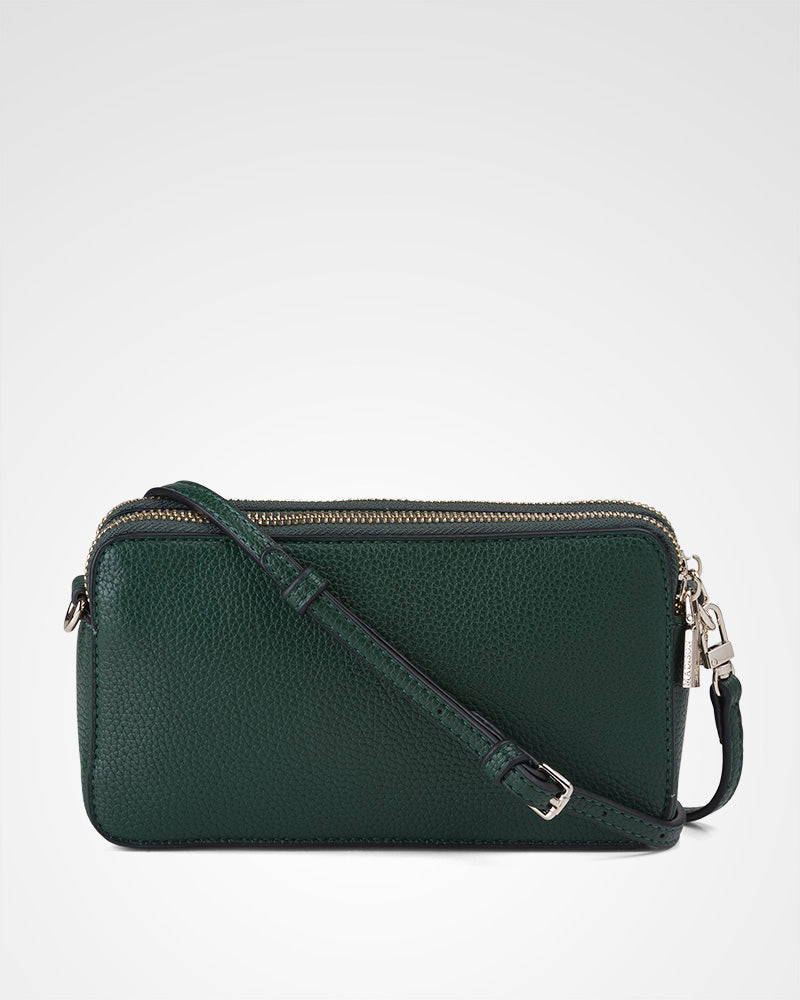 Zoe Slim Double Zip Camera Bag With Detachable Wrist Strap-PEROZ Accessories