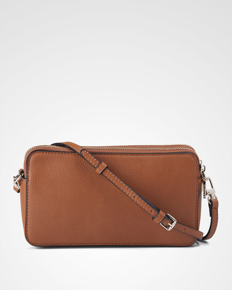 Zoe Slim Double Zip Camera Bag With Detachable Wrist Strap-PEROZ Accessories