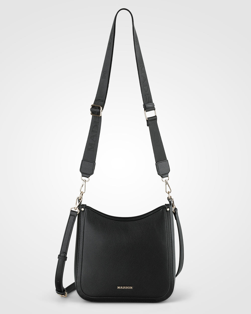 Tina Medium Zip Top Convertible Sling Bag With Matching & Webbing Crossbody Straps-Handbags-PEROZ Accessories