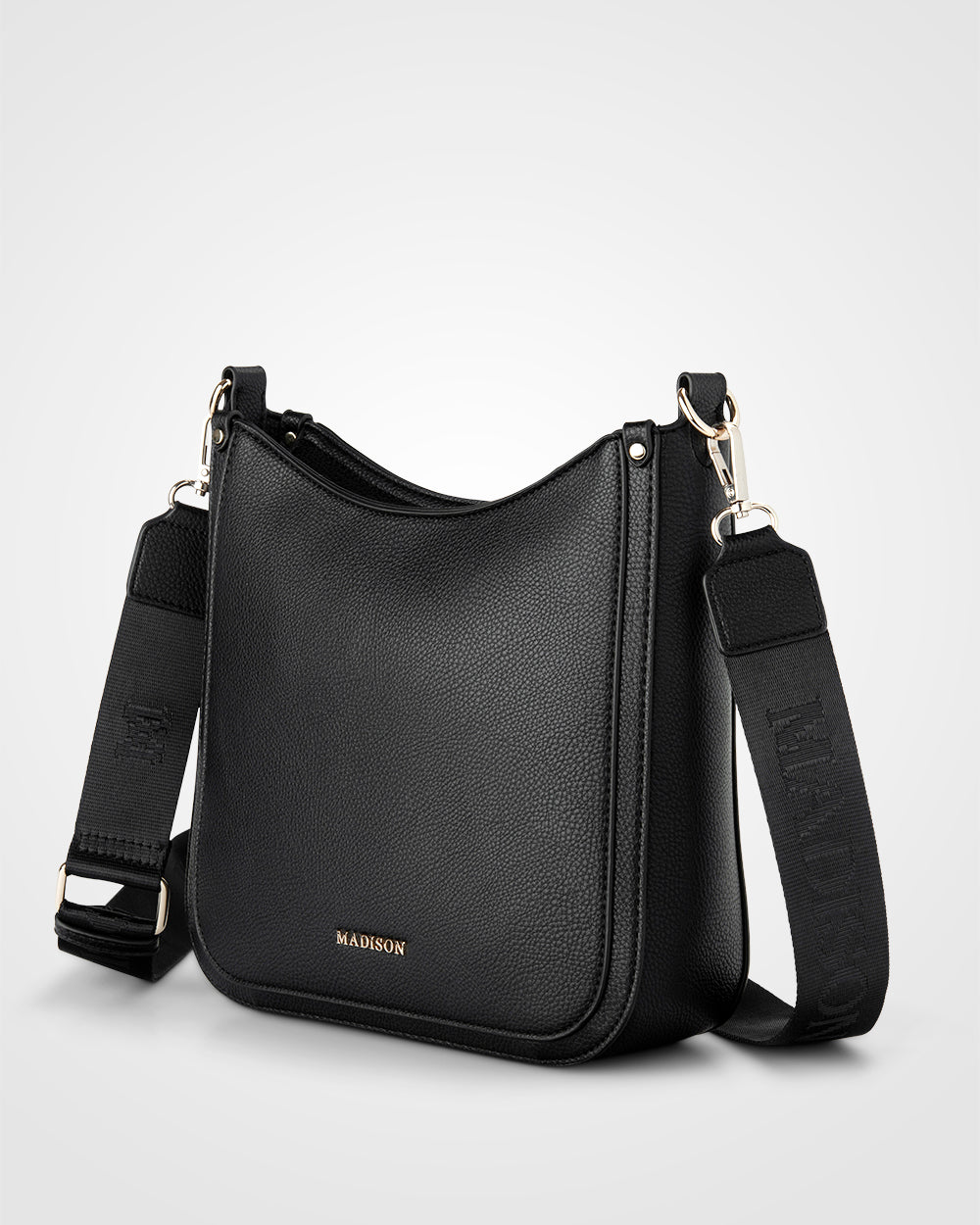 Tina Medium Zip Top Convertible Sling Bag With Matching & Webbing Crossbody Straps-Handbags-PEROZ Accessories