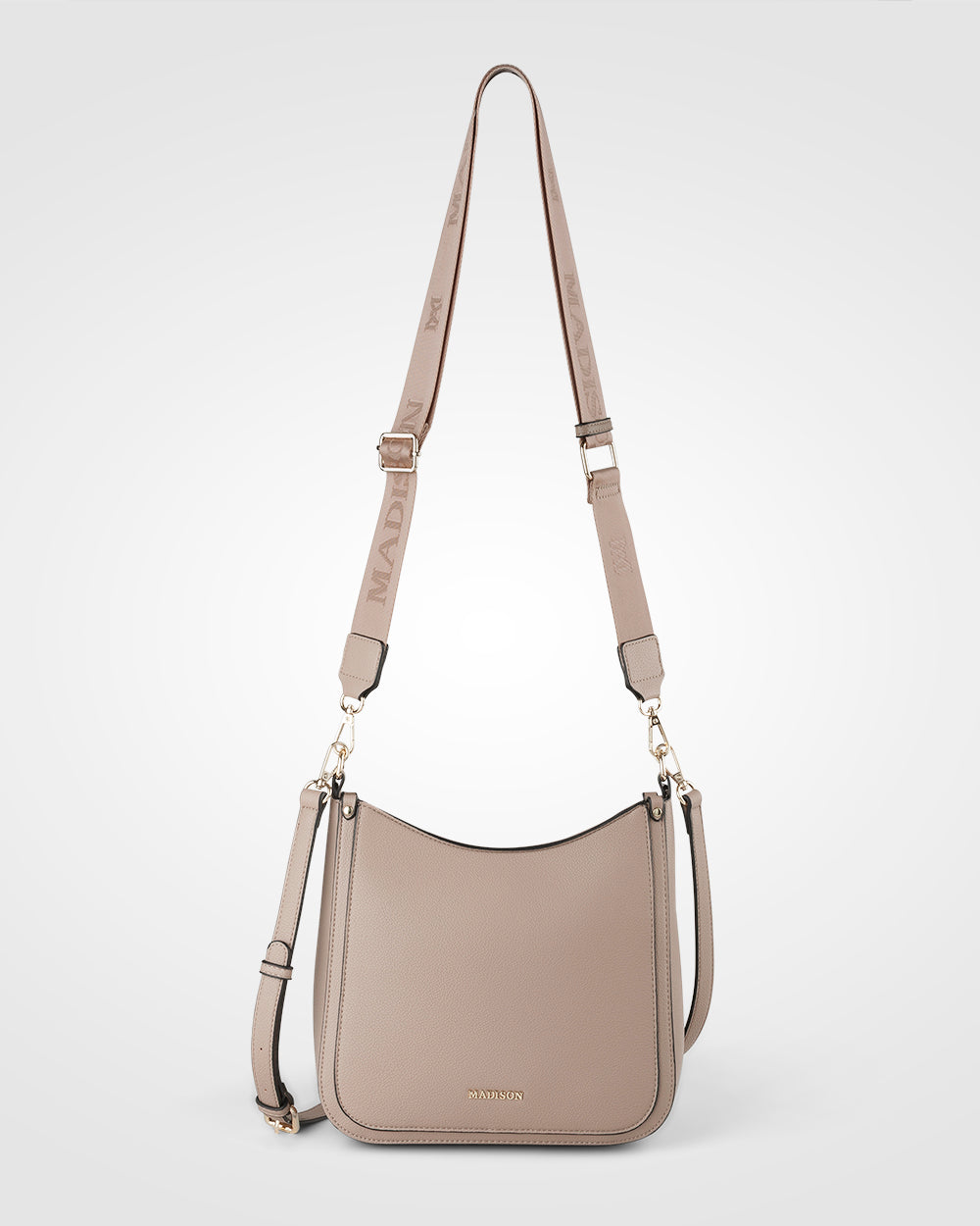 Tina Medium Zip Top Convertible Sling Bag With Matching & Webbing Crossbody Straps-Handbags-PEROZ Accessories