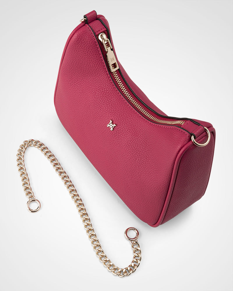 Olivia Crescent Hobo Crossbody With Chain Strap-PEROZ Accessories