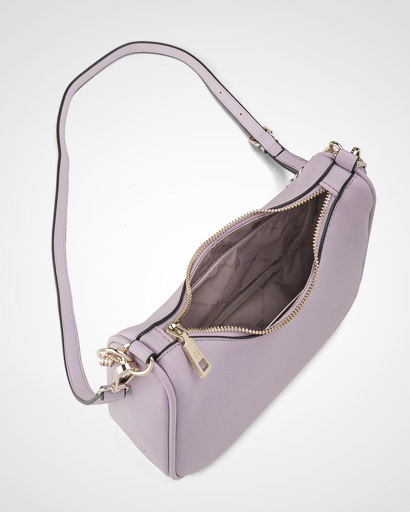 Olivia Crescent Hobo Crossbody With Chain Strap-Handbags-PEROZ Accessories