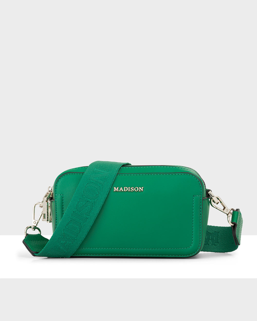 Maddie Double Zip Camera Crossbody Bag + Monogram Bag Strap-Handbags-PEROZ Accessories