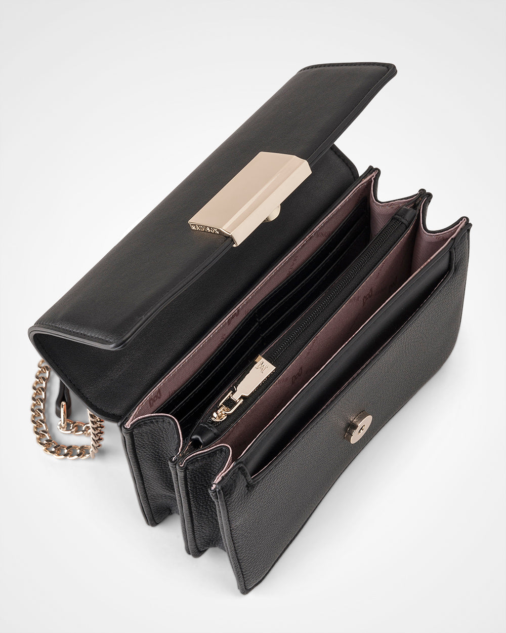 Diana Fold Over Chain Strap Shoulder Bag-PEROZ Accessories
