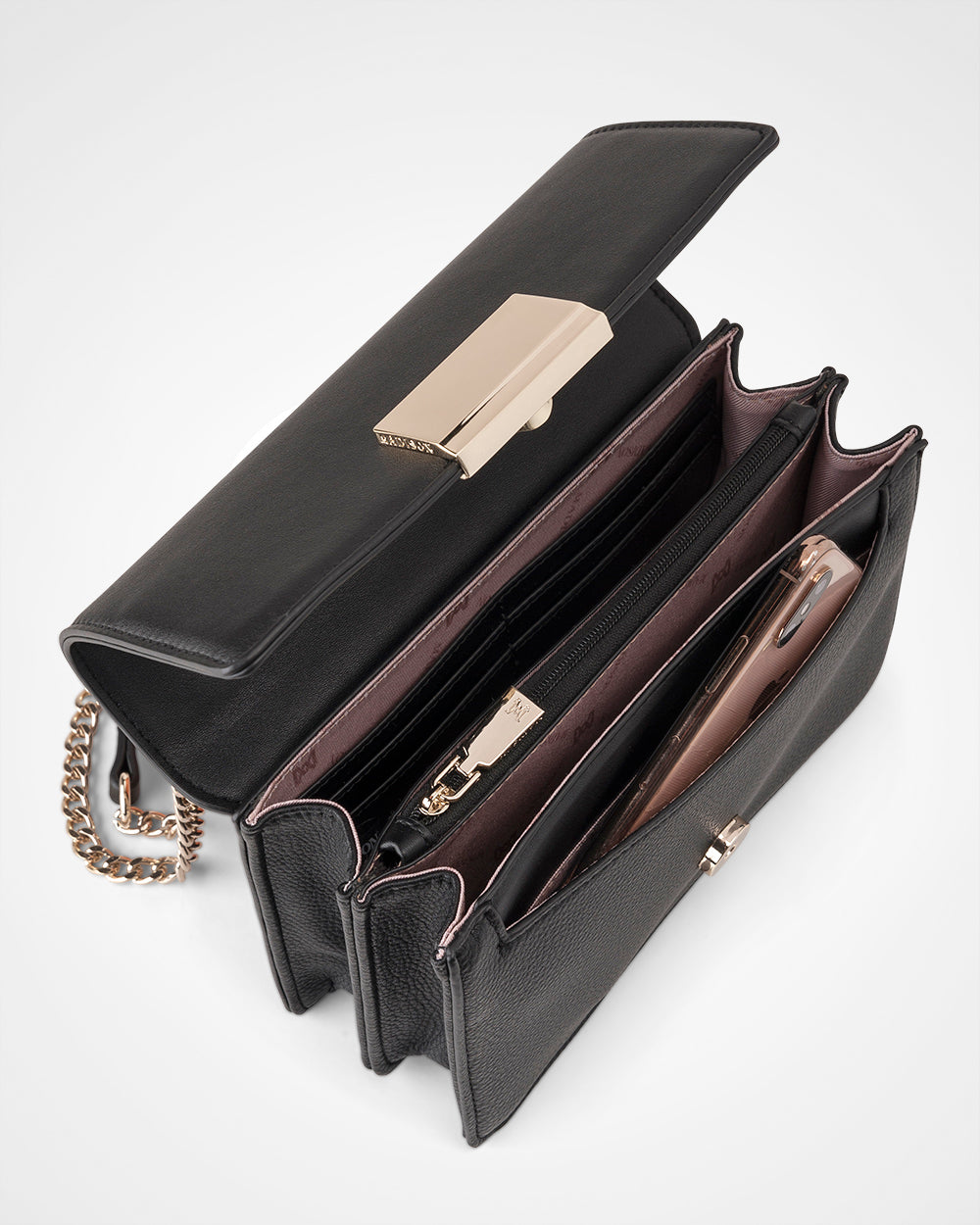Diana Fold Over Chain Strap Shoulder Bag-PEROZ Accessories