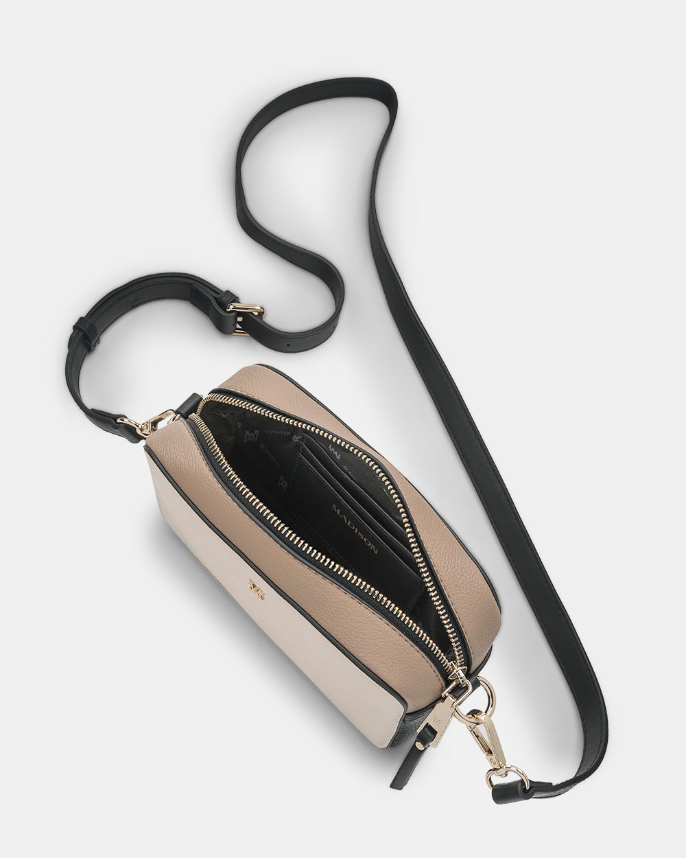 Madison Rima Boxy Small Camera Bag With Graphic Strap-Handbags-PEROZ Accessories