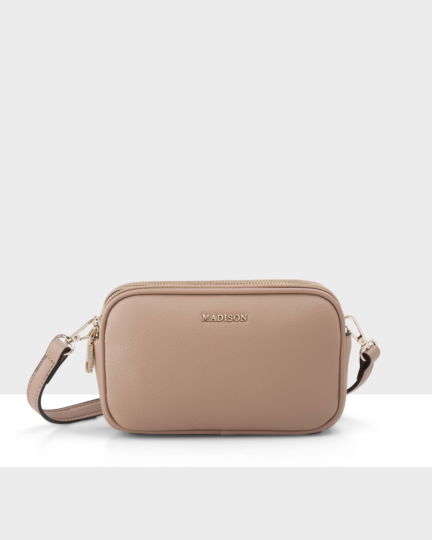 Odette Double Zip Slimline Camera Crossbody Bag + Monogram Bag Strap-PEROZ Accessories