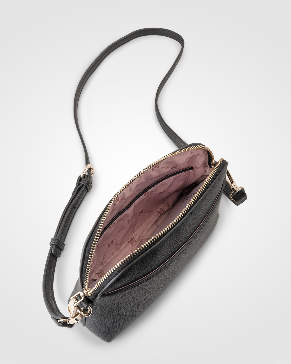 Sophie Curve Top Crossbody Bag + Monogram Bag Strap-Handbags-PEROZ Accessories