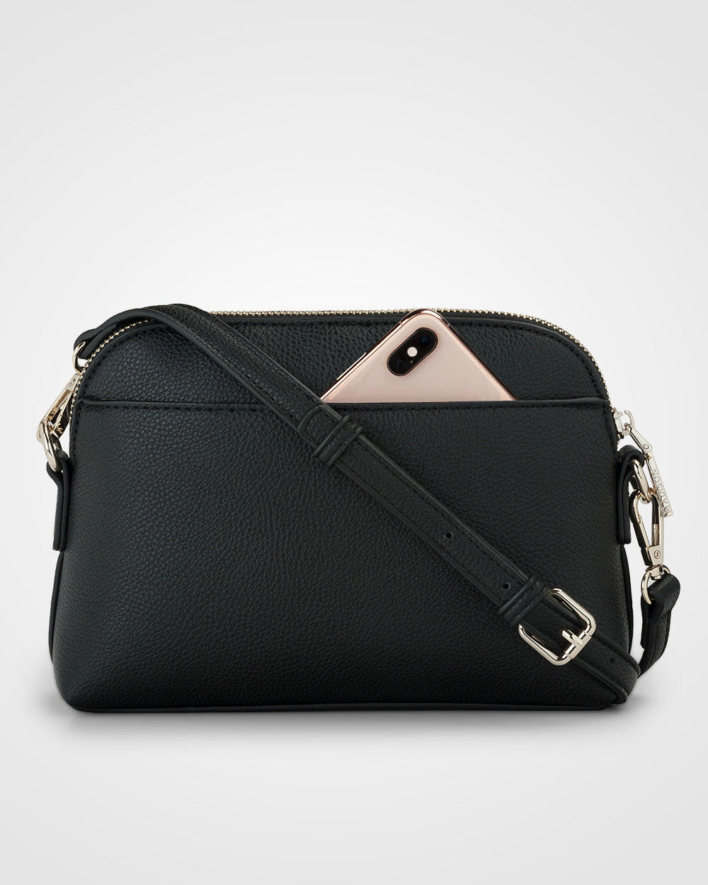 Sophie Curve Top Crossbody Bag + Monogram Bag Strap-Handbags-PEROZ Accessories