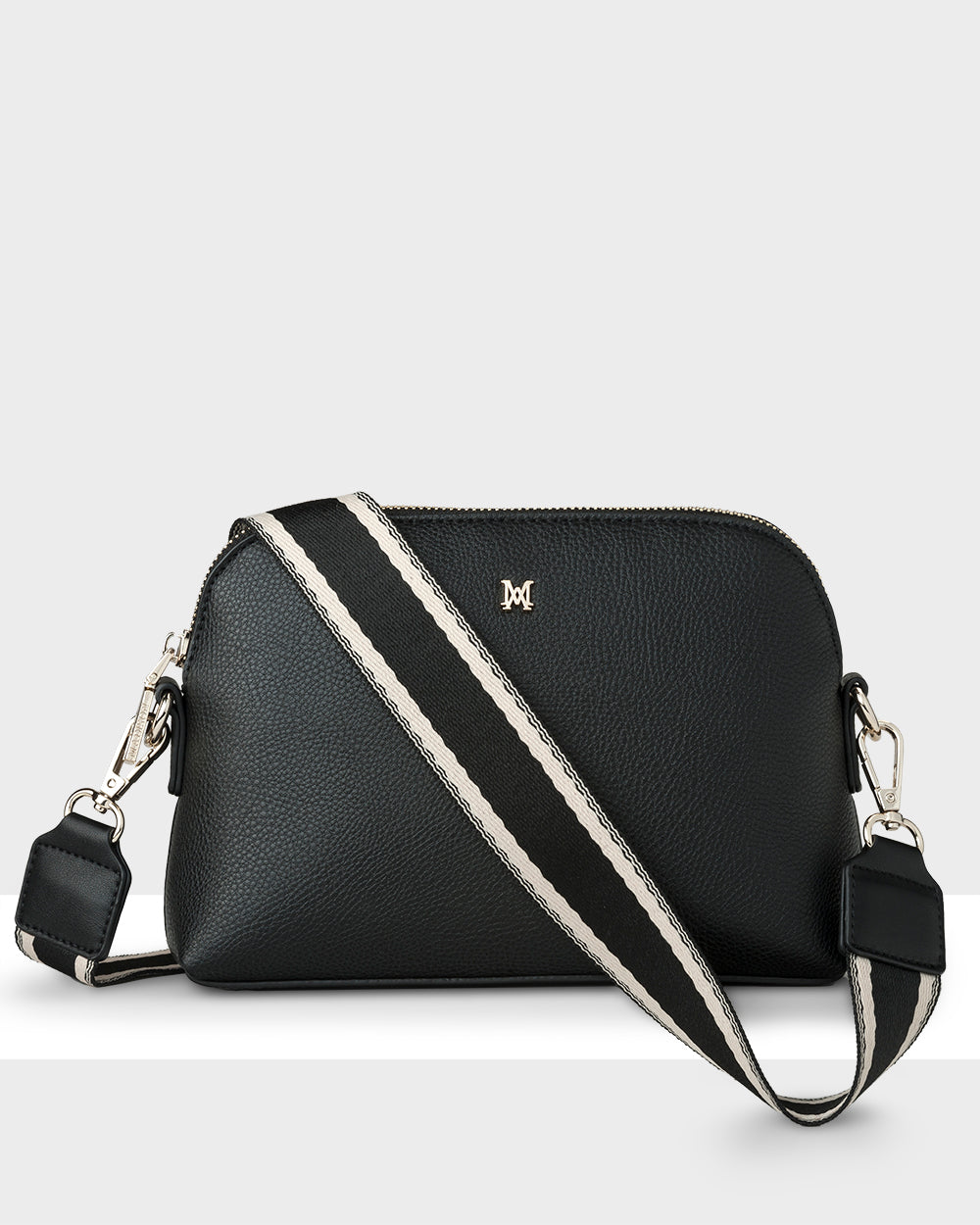 Sophie Curve Top Crossbody Bag + Stripe Bag Strap-Handbags-PEROZ Accessories