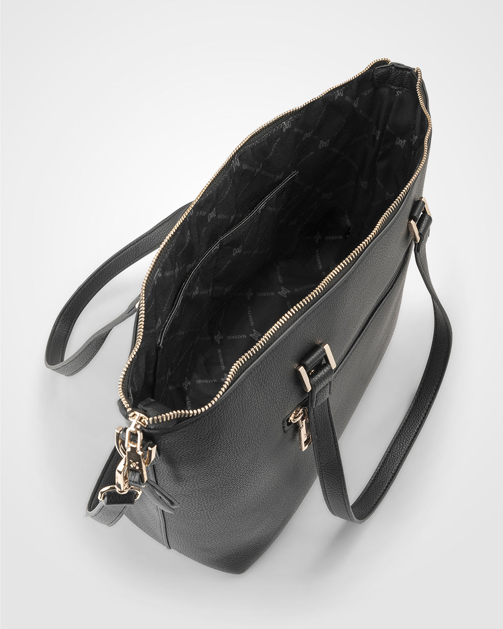 Vivian Medium Zip Top Tote With Crossbody Strap-Handbags-PEROZ Accessories