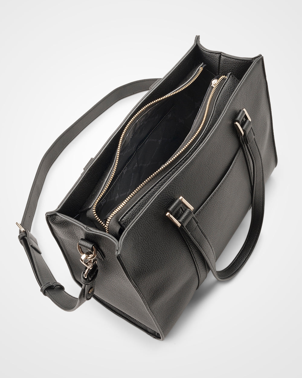 Riley Zip Top Tote + Stripe Bag Strap-Handbags-PEROZ Accessories