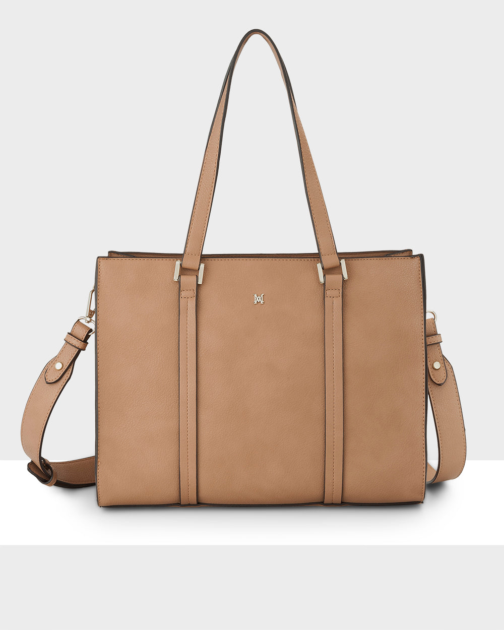 Riley Zip Top Tote + Monogram Bag Strap-Handbags-PEROZ Accessories