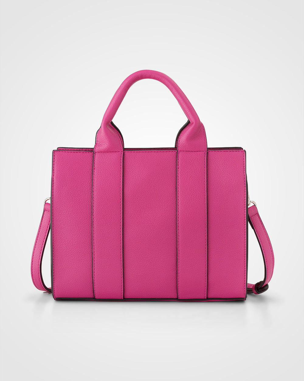 Nova Small Grab Tote With Monogram Strap-Handbags-PEROZ Accessories